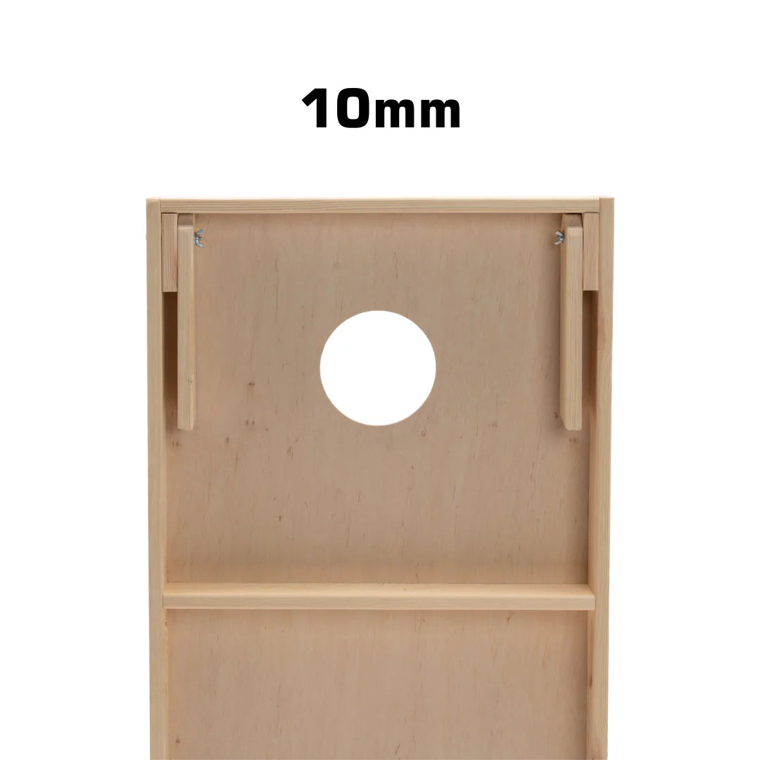 Cornhole sett med to brett og to sett med bagger