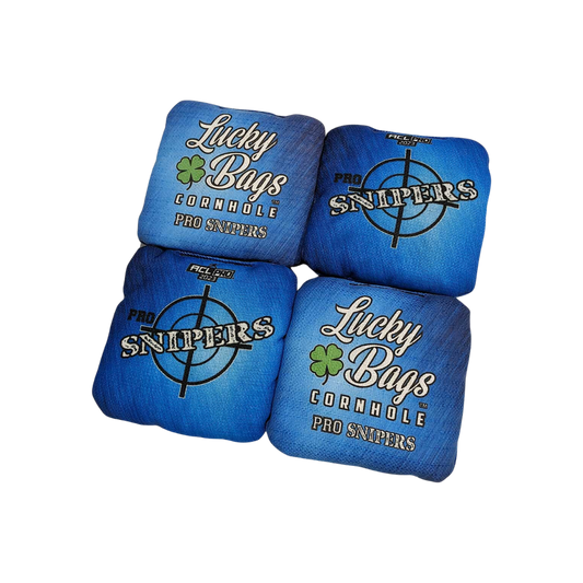 Lucky Bags Pro Snipers Blue - 1x4 Pro Cornhole Bagger