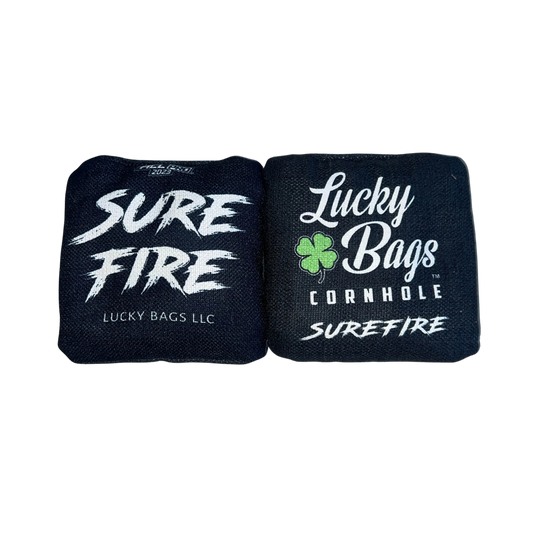 Lucky Bags Sure Fire Black - 1x4 Pro Cornhole Bagger